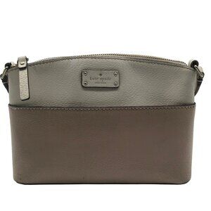 Kate Spade Mauve & Ivory Pebbled Leather Grove Street Millie Crossbody Bag